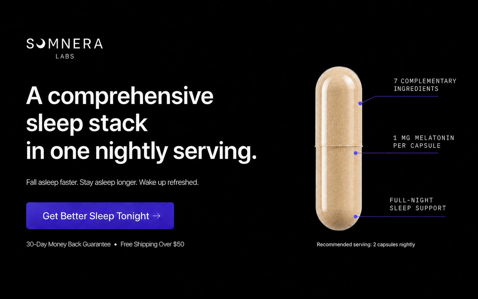 Somnera Labs Peak Sleep hero image